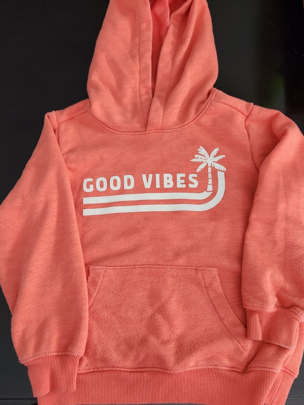 Carter's Coral 'Good Vibes' Hoodie Sweatshirt